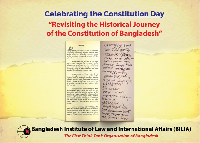 Celebrating the Constitution Day “Revisiting the Historical Journey of the Constitution of Bangladesh”